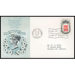 canada stamp 399 1860 b c stamp 5 1962 FDC PC 050