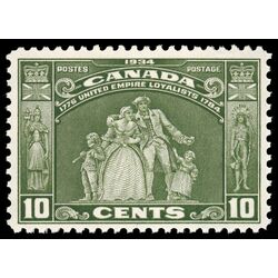 canada stamp 209 loyalists statue 10 1934 M XFNH 067