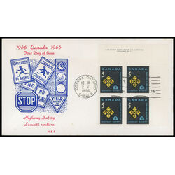canada stamp 447 traffic signs 5 1966 FDC UR 021