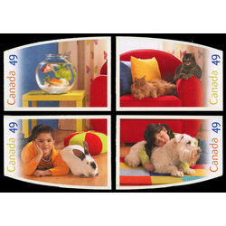 canada stamp 2057 60 pets 2004