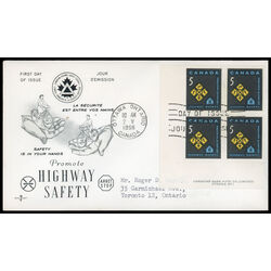 canada stamp 447 traffic signs 5 1966 FDC LL 028