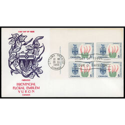 canada stamp 428 yukon fireweed 5 1966 FDC UL 024