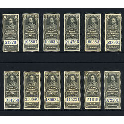 canada revenue stamp fwm60 71 weights and measures george v complete set 1930