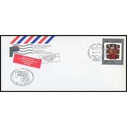 canada stamp 1241 ceremonial frontlet 50 1989 FDC PC 002