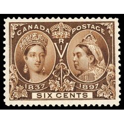 canada stamp 55 queen victoria diamond jubilee 6 1897 M XFNH 076