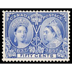 canada stamp 60 queen victoria diamond jubilee 50 1897 M VF 106