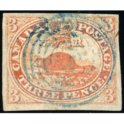 canada stamp 4 beaver 3d 1852 U VF 187