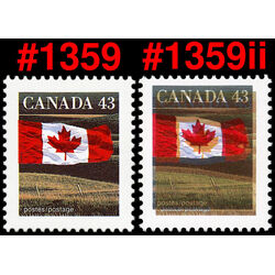 canada stamp 1359ii flag over field 43 1992 M VFNH 002