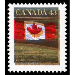 canada stamp 1359ii flag over field 43 1992