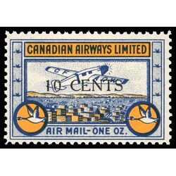 canada stamp cl air mail semi official cl52 canadian airways ltd 10 1932 M NH 009