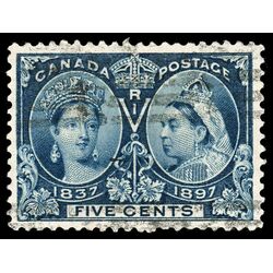 canada stamp 54 queen victoria diamond jubilee 5 1897 U VF 087