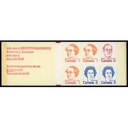 canada stamp bk booklets bk74 caricature definitives 25 1974 M VFNH 018