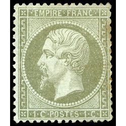 france stamp 22a emperor napoleon iii 1 1862 M 001