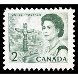 canada stamp 455pii queen elizabeth ii pacific totem 2 1972 M VFNH 001