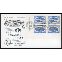 canada stamp 473 globe 5 1967 FDC LL 021