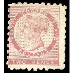 prince edward island stamp 1 victoria 2p dull rose perf 9 1861