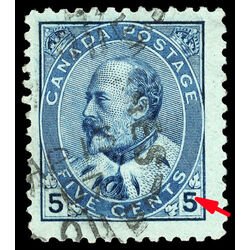 canada stamp 91 edward vii 5 1903 U F VF 057