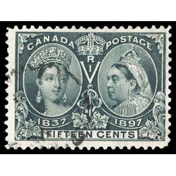 canada stamp 58 queen victoria diamond jubilee 15 1897 U F VF 080
