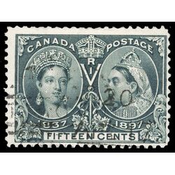 canada stamp 58 queen victoria diamond jubilee 15 1897 U F 081