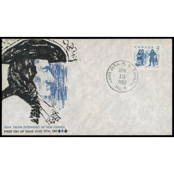 canada stamp 398 talon and colonists 5 1962 FDC PC 035