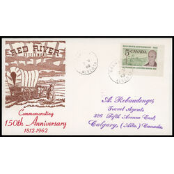 canada stamp 397 lord selkirk 5 1962 FDC PC 037