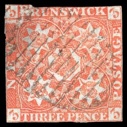 new brunswick stamp 1 pence issue 3d 1851 U DEF 027