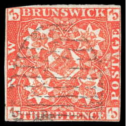 new brunswick stamp 1 pence issue 3d 1851 U F 030