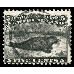 newfoundland stamp 26 harp seal 5 1866 U F 026