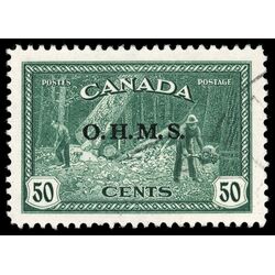 canada stamp o official o9 lumbering 50 1949 U VF 041