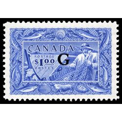 canada stamp o official o27 fisherman 1 00 1951 M VFNH 025