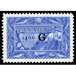 canada stamp o official o27 fisherman 1 00 1951 M XFNH 027
