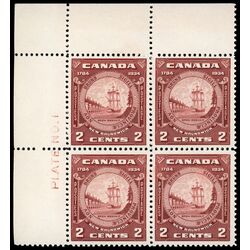 canada stamp 210 new brunswick seal 2 1934 PB UL %231 025