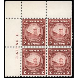 canada stamp 210 new brunswick seal 2 1934 PB UL %232 026