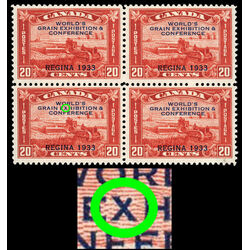 canada stamp 203i harvesting wheat overprint 20 1933 M VFNH 012