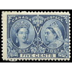 canada stamp 54ii queen victoria diamond jubilee 5 1897