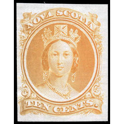 nova scotia stamp ns12tciii queen victoria 10 1860