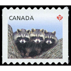 canada stamp 2506ii raccoons 2012