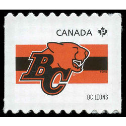 canada stamp 2559ii bc lions 2012