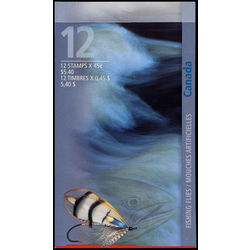 canada stamp bk booklets bk207 fishing flies 1998