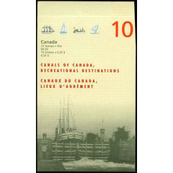 canada stamp bk booklets bk208 booklet canals 1998