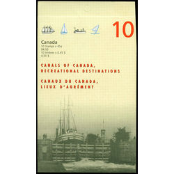 canada stamp bk booklets bk208 booklet canals 1998