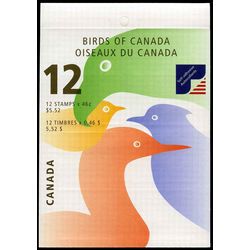 canada stamp bk booklets bk225 birds of canada 5 2000
