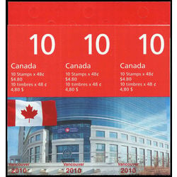canada stamp bk booklets bk251a flag over canada post head office 2003