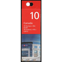 canada stamp bk booklets bk251 flag over canada post head office 2002