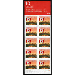 canada stamp bk booklets bk280b flag over edmonton ab 2004