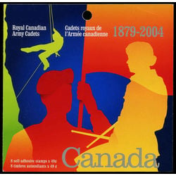 canada stamp bk booklets bk286 army cadets 2004
