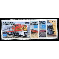 antigua stamp 934 7 trains 1986