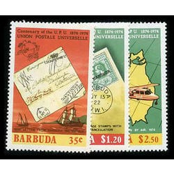barbuda stamp 167 9 universal postal union 1974