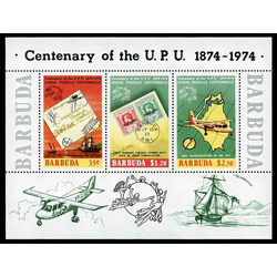 barbuda stamp 169a centenary of upu 1974