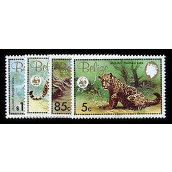 belize stamp 689 92 world wildlife fund 1983